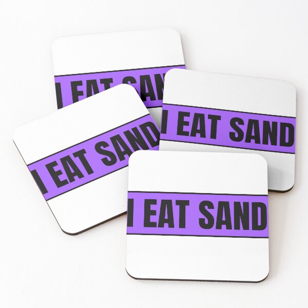 Item preview, I Eat Sand Purple Black designed and sold by IHeartArts.