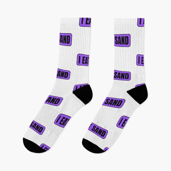 Item preview, I Eat Sand Purple Black designed and sold by IHeartArts.