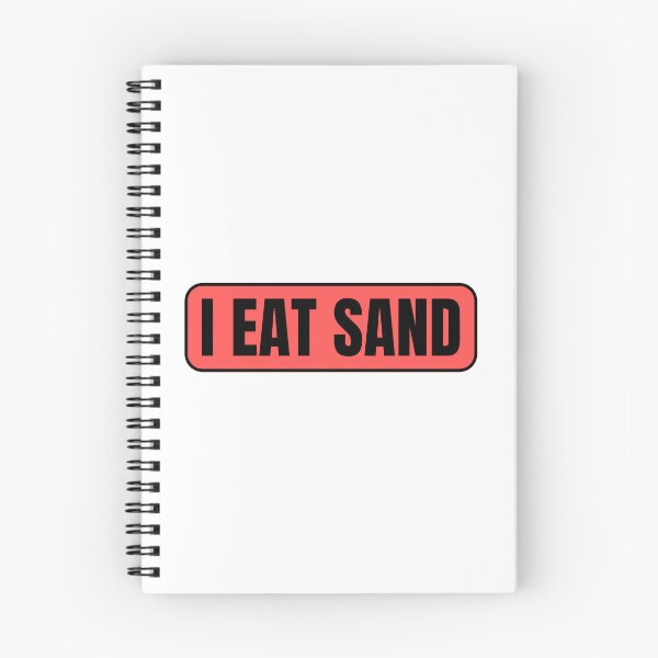 Item preview, I Eat Sand Red Black designed and sold by IHeartArts.