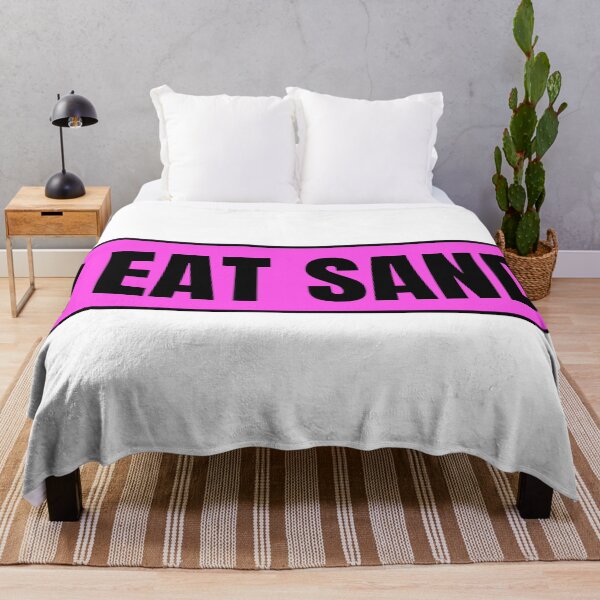 Item preview, I Eat Sand Pink Black designed and sold by IHeartArts.
