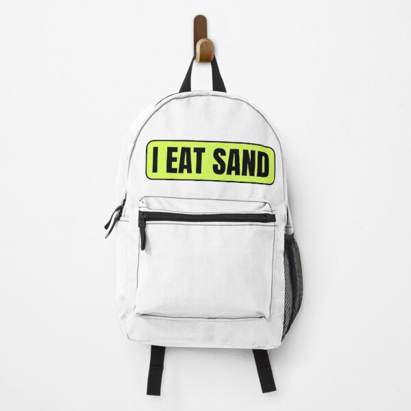Item preview, I Eat Sand Neon Green Yellow Black designed and sold by IHeartArts.