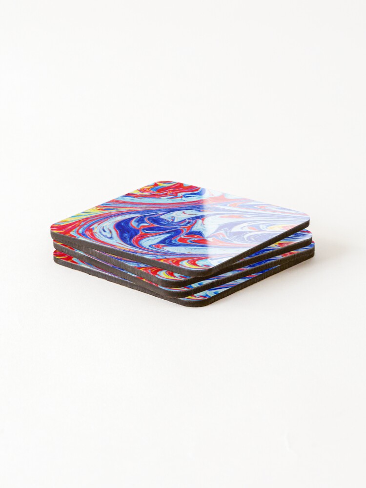 Thumbnail 4 of 5, Coasters (Set of 4), Dynamic Abstract Design designed and sold by Unique-Design-4.