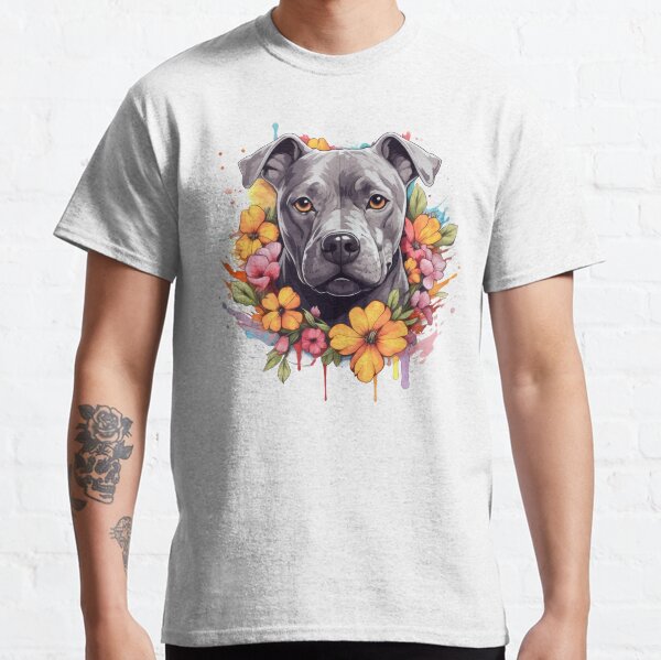 Item preview, Staffie watercolour splash designed and sold by ZombieLH.