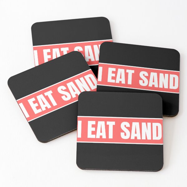 Item preview, I Eat Sand Red White designed and sold by IHeartArts.