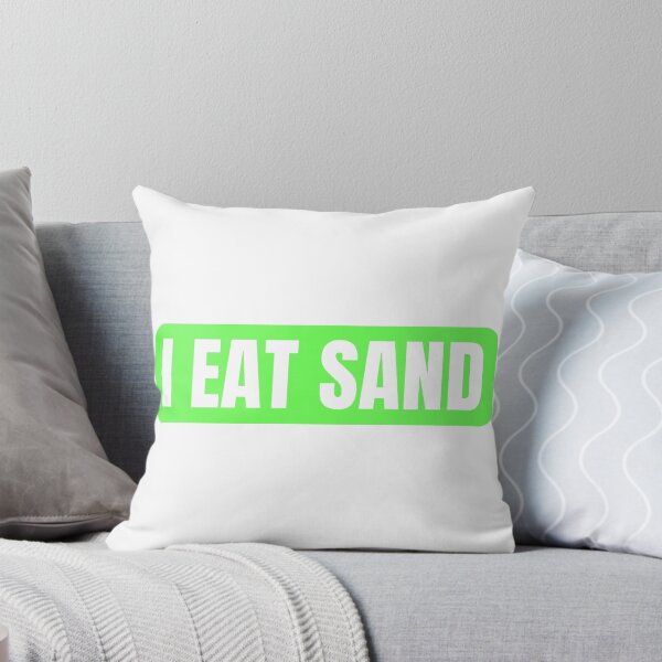 Item preview, I Eat Sand Neon Green White designed and sold by IHeartArts.