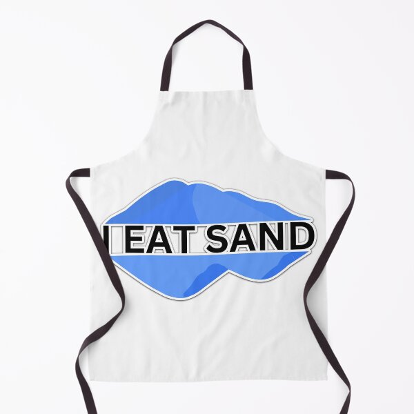 Item preview, I Eat Sand Beach Quote Meme Blue Black designed and sold by IHeartArts.