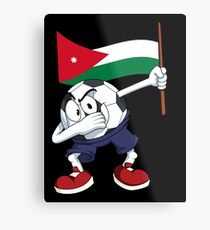 Jordanien Dabbing Fussball Metallbild