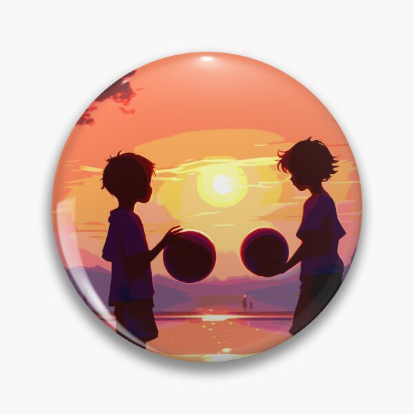 Item preview, 2 kids with ball 2023 tileartwork designed and sold by tileartwork.