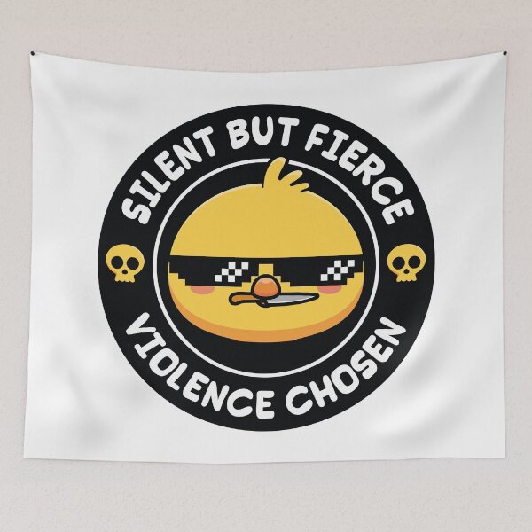 Item preview, silent but fierce violence chosen funny duck by BENSEMOUM designed and sold by bensemoum.