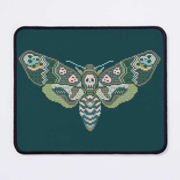 Item preview, Green Death’s Head Hawkmoth Inspired Pixel Art designed and sold by HeatherUnderground.