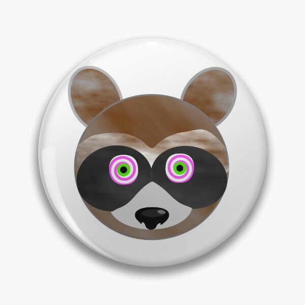 Item preview, Mesmerized Raccoon Emoji designed and sold by m2inspiration.