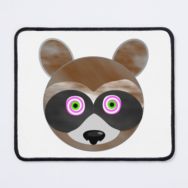 Item preview, Mesmerized Raccoon Emoji designed and sold by m2inspiration.