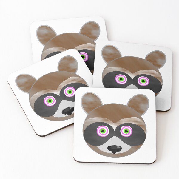 Item preview, Mesmerized Raccoon Emoji designed and sold by m2inspiration.