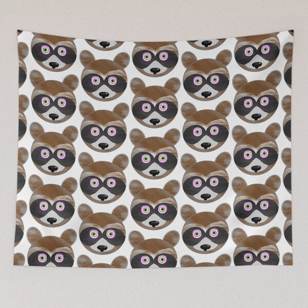 Item preview, Mesmerized Raccoon Emoji designed and sold by m2inspiration.
