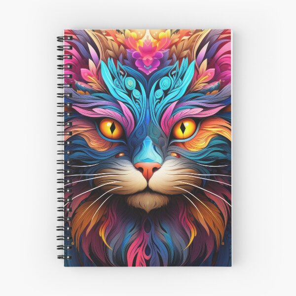 Artikelvorschau, 3D-Effekt der bunten Katze entworfen und verkauft von CoputerEasel.