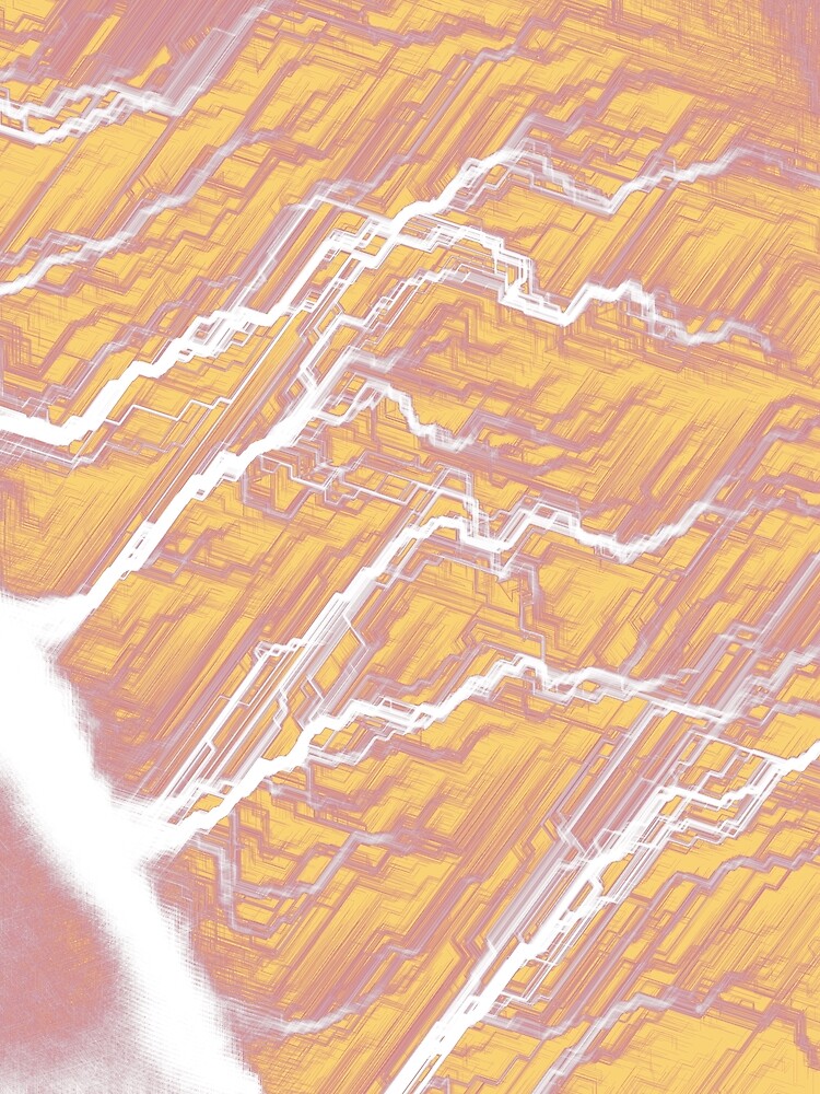 Thumbnail 3 of 3, Scarf, Rift Bitwise designed and sold by TiwGenerative.