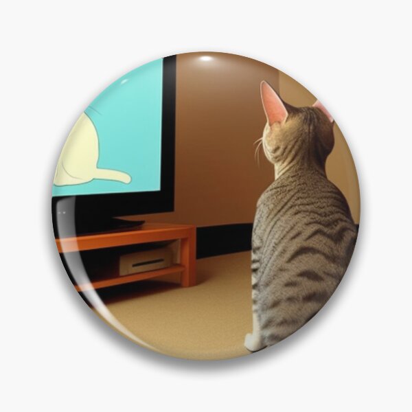 Artikelvorschau, Katze schaut fern entworfen und verkauft von cesavision.