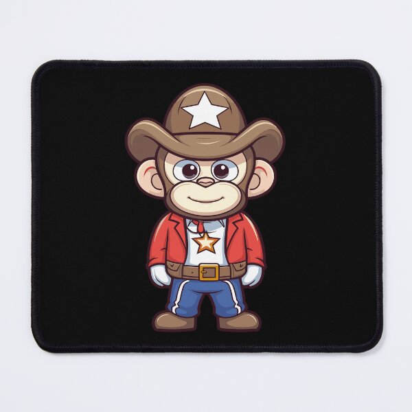 Item preview, kawaii sheriff monkey designed and sold by FurFashion.