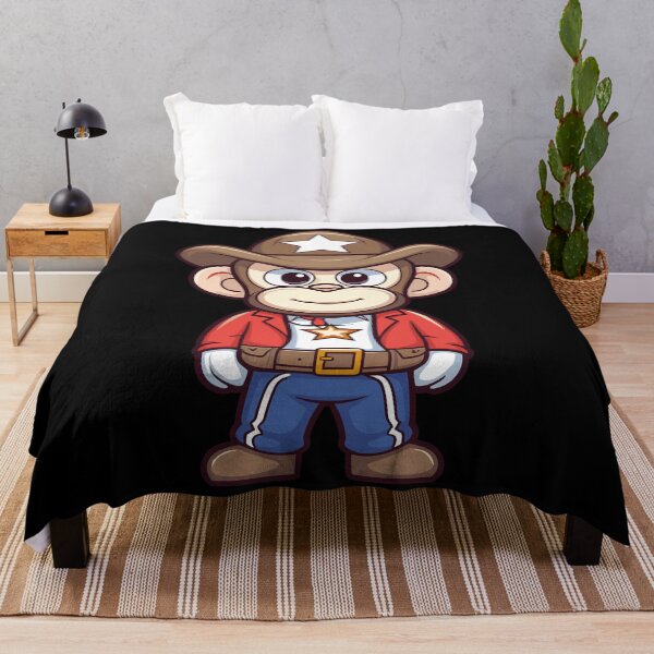 Item preview, kawaii sheriff monkey designed and sold by FurFashion.
