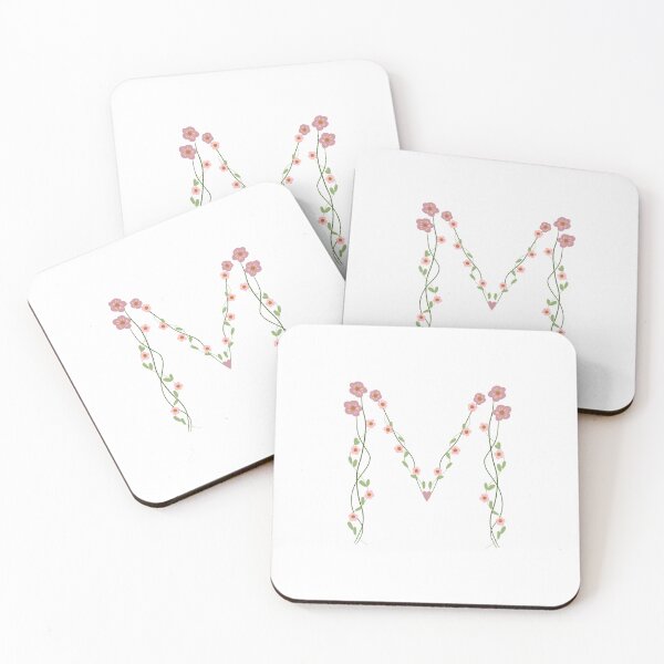 Item preview, M Letter Initial  designed and sold by BlossomandIvy.