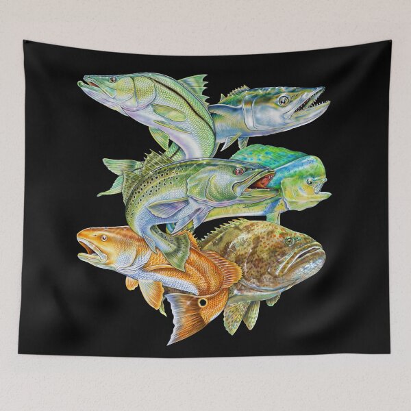 Item preview, Saltwater Game Fish designed and sold by TimJeffsArt.