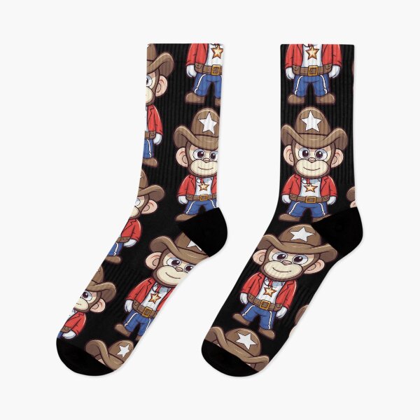 Item preview, kawaii sheriff monkey designed and sold by FurFashion.