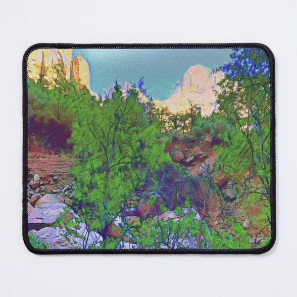 Item preview, MAJESTIC MOUNTAINS ABOVE THE LEAVES designed and sold by ArtbyRolleen.
