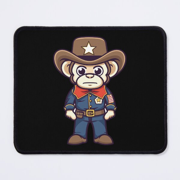 Item preview, kawaii sheriff monkey designed and sold by FurFashion.