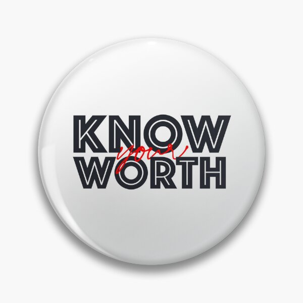 Item preview, Know your worth : Elegant Word Art designed and sold by pixans.