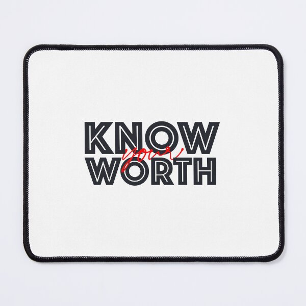 Item preview, Know your worth : Elegant Word Art designed and sold by pixans.