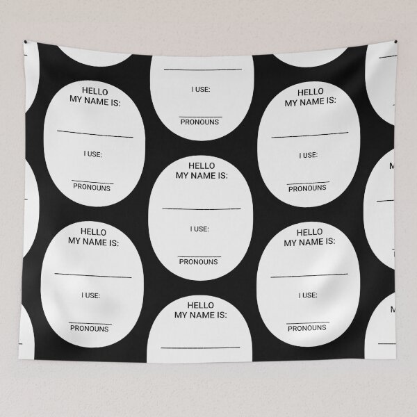 Item preview, MY NAME & PRONOUNS  designed and sold by DancingCreek.
