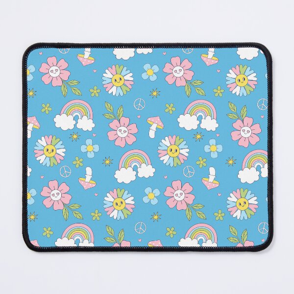 Item preview, cute smiling flowers, mushrooms and rainbows designed and sold by burbura.