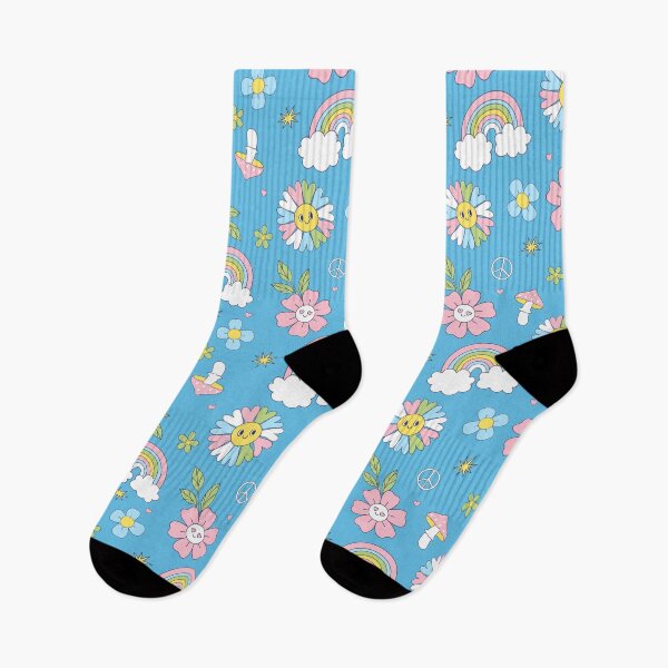 Item preview,  cute smiling flowers, mushrooms and rainbows designed and sold by burbura.