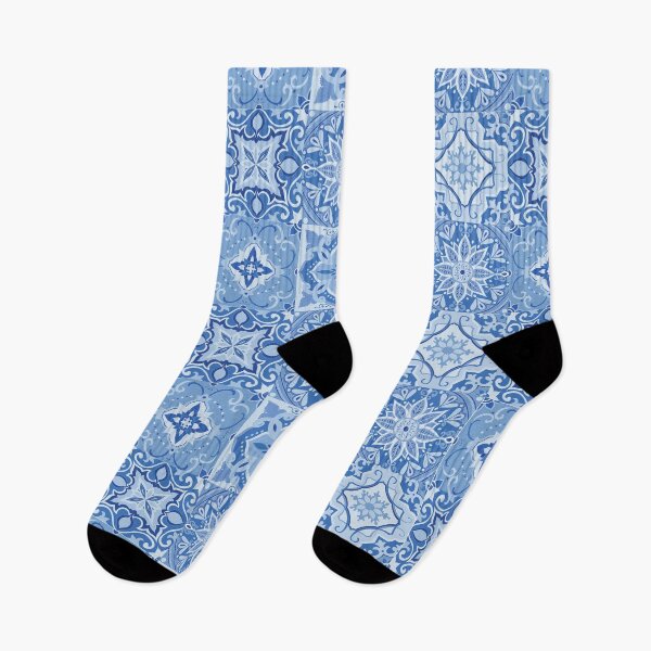 Item preview,  Cute Blue Tiles Pattern designed and sold by Ana Moguš.