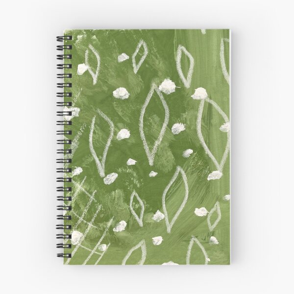 Item preview, Colored textured paper gouache leaves dots sketch designed and sold by Yana Mustafina | Boho Soulful Designs.