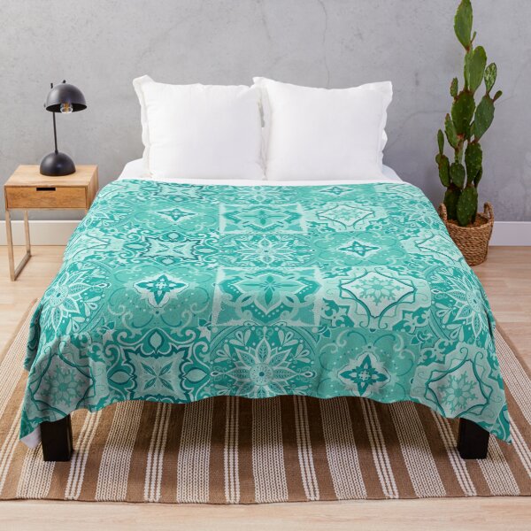Item preview, Cute Teal Green Tiles Pattern designed and sold by Ana Moguš.
