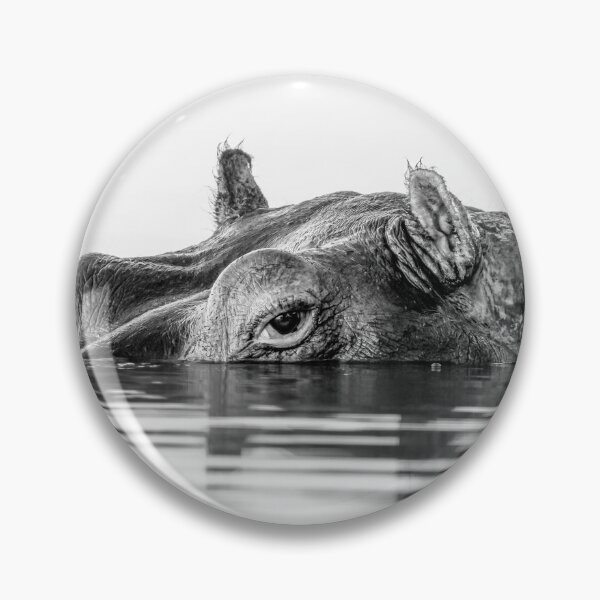 Item preview, Hippo High Key Chobe River Botswana Africa 2 designed and sold by PhotoArt by Joan Carroll.