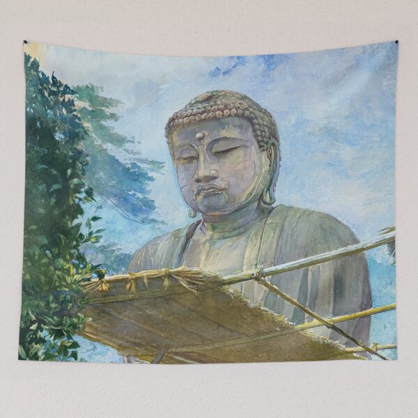 Item preview, The Great Statue of Amida Buddha (Enhansed Art) designed and sold by HistorySimple.