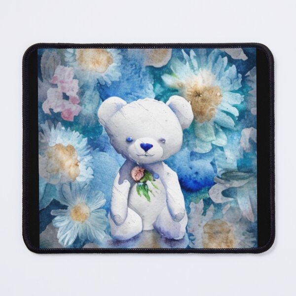 Item preview, Cute teddy bear with flowers designed and sold by FemaleEnergyZ.
