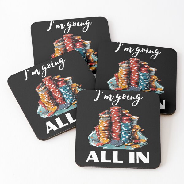 Item preview, I'm going all in! colorful poker chips design designed and sold by happy-roars.