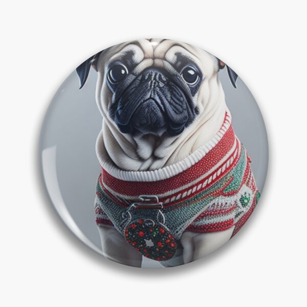 Artikelvorschau, Weihnachtsmops entworfen und verkauft von SiloamArt.