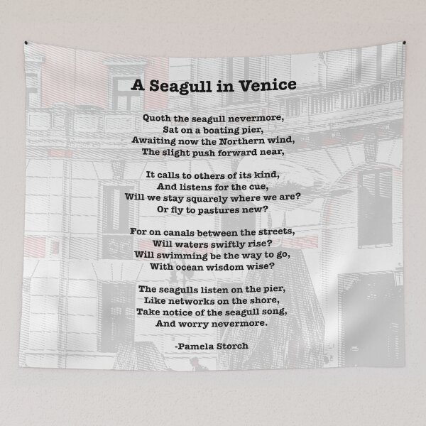Item preview, A Seagull in Venice Poem designed and sold by Pamela Storch.