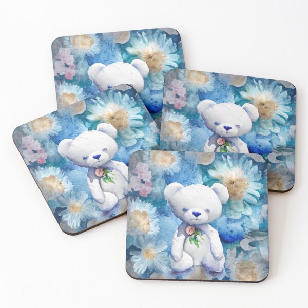 Item preview, Cute teddy bear with flowers designed and sold by FemaleEnergyZ.