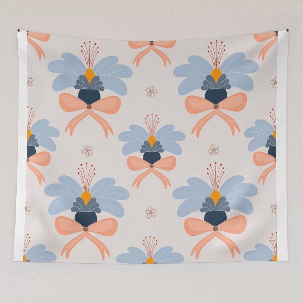 Item preview, Playful flower blue designed and sold by HeartPieces.