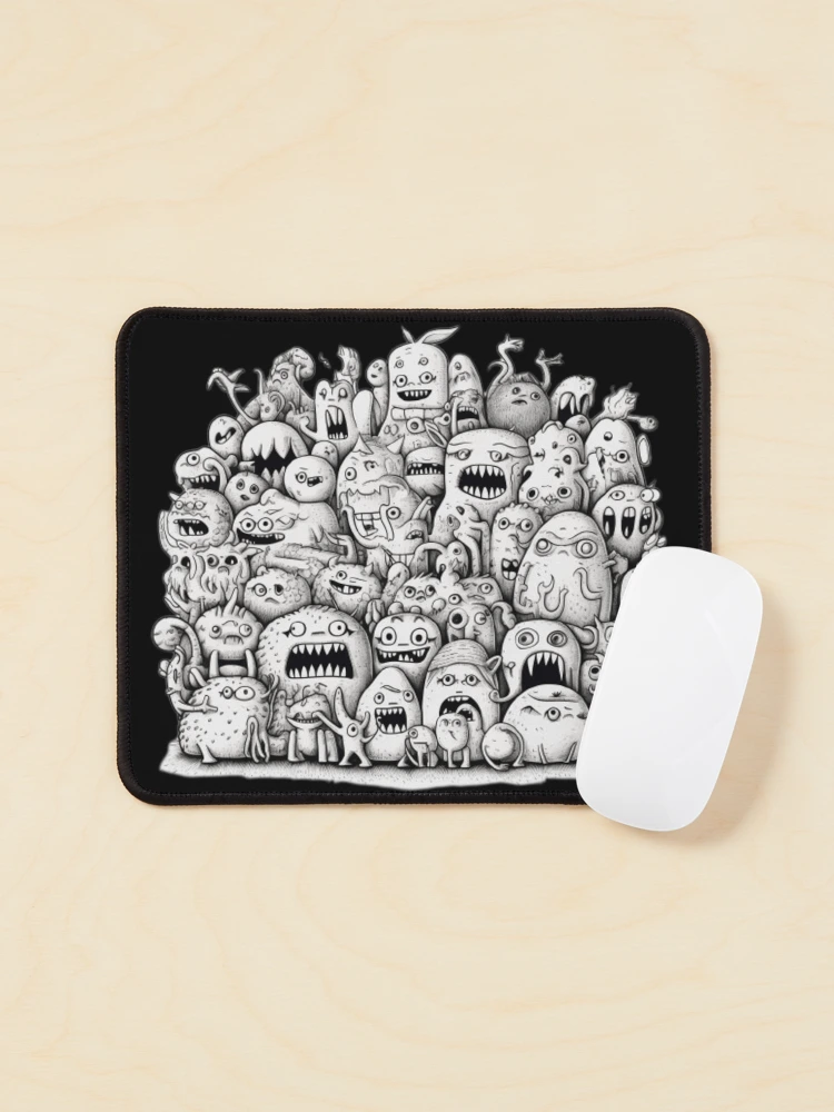 Thumbnail 1 of 5, Mouse Pad, Monster Stack designed and sold by AdvancedApe.