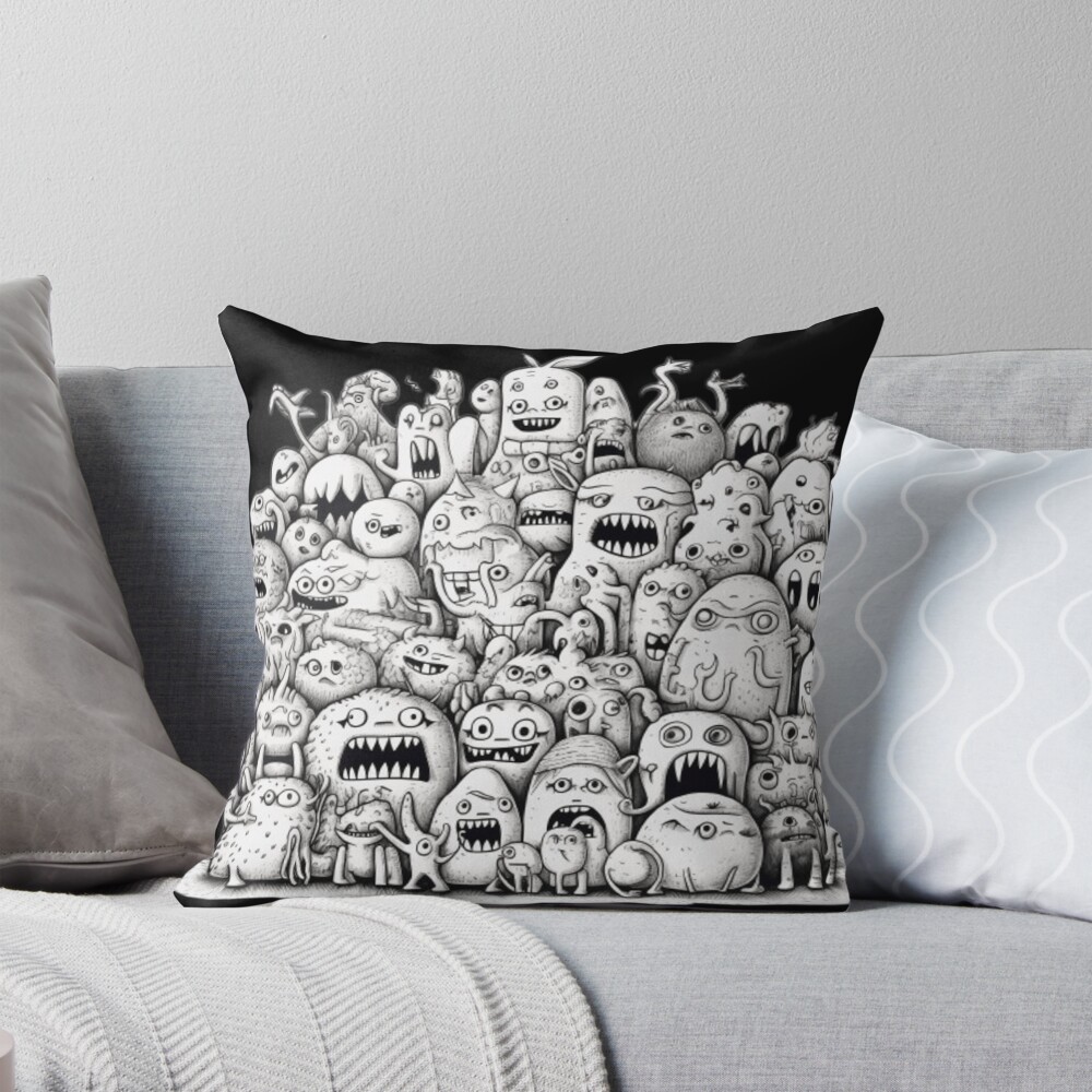 Item preview, Throw Pillow designed and sold by AdvancedApe.