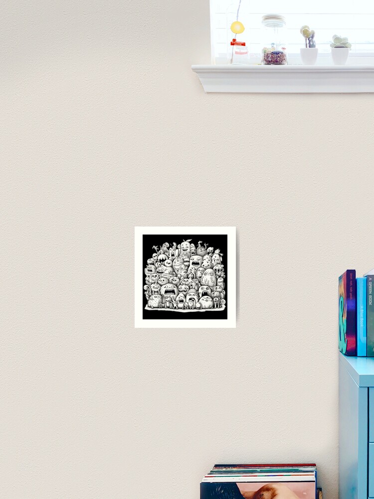 Thumbnail 2 of 3, Art Print, Monster Stack designed and sold by AdvancedApe.