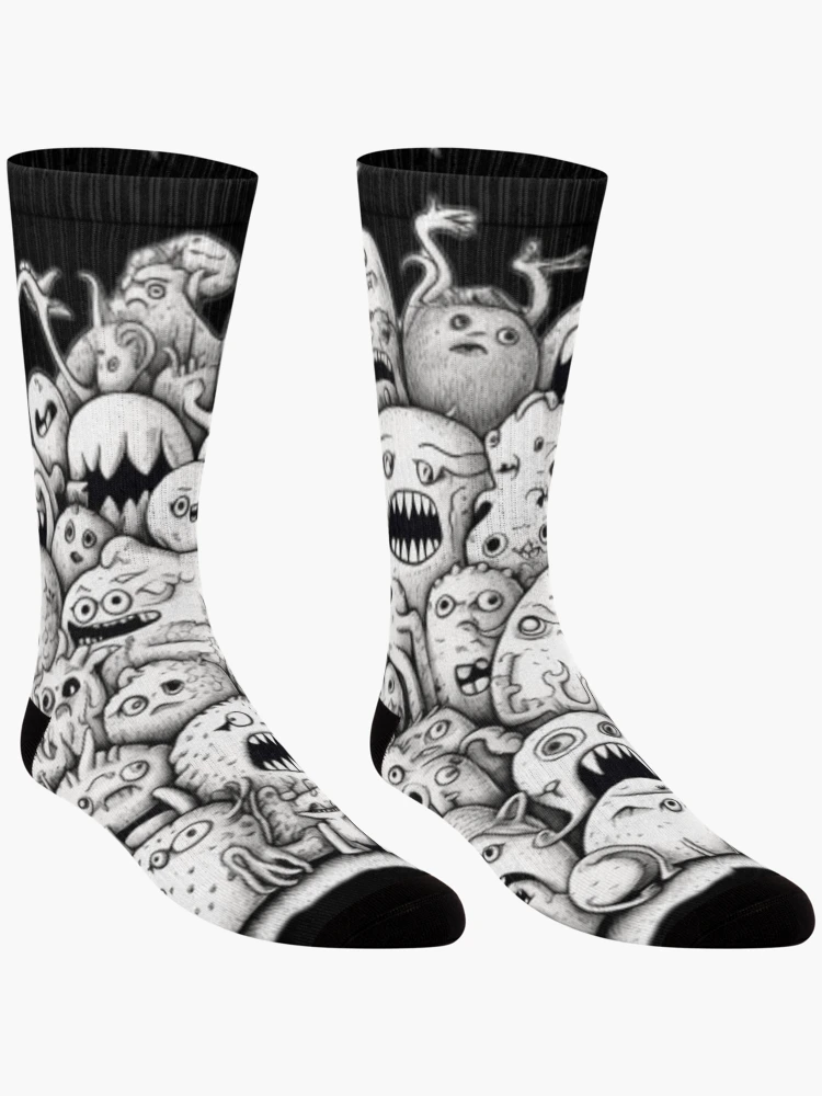 Thumbnail 3 of 5, Socks, Monster Stack designed and sold by AdvancedApe.