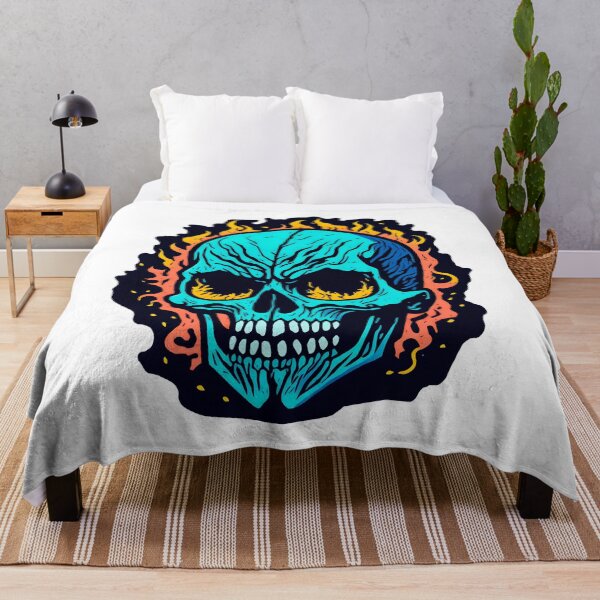 Item preview, Blazing Skull Awaken Passion in Your Collection with this Mystical Illustration designed and sold by EnzoGatti.