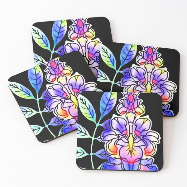 Item preview, Neon Victorian Flowers I designed and sold by Pixelchicken.